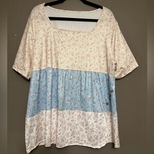 Floral Patchwork Women's Top NWOT